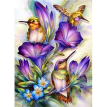 Keresztszemes  előrajzolt kézimunka cérnával 40 x 30 cm