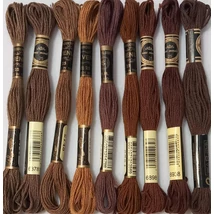 Venus osztott hímző barna árnyalatai bézstől sötétbarnáig