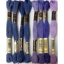 Venus osztott hímző lila szín árnyalatai