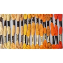 Venus osztott hímző sárga szín árnyalatai