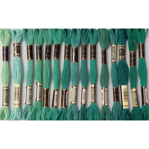 Venus osztott hímző türkizzöld szín árnyalatai