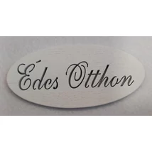 Édes Otthon feliratú fehér fatábla 4,2 x 9 cm