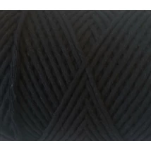 Szétfésülhető makramé fonal 2 mm, fekete
