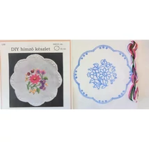 DIY hímző készlet, kézimunkával és cérnával 16 x 16 cm