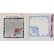 DIY hímző készlet, kézimunkával és cérnával 16 x 16 cm