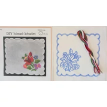 DIY hímző készlet, kézimunkával és cérnával 16 x 16 cm