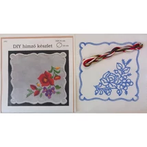DIY hímző készlet, kézimunkával és cérnával 16 x 16 cm