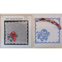 DIY hímző készlet, kézimunkával és cérnával 16 x 16 cm