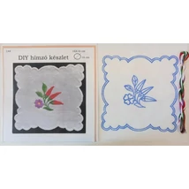 DIY hímző készlet, kézimunkával és cérnával 16 x 16 cm