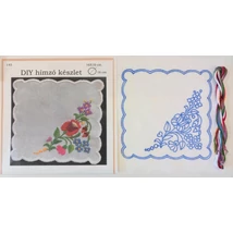 DIY hímző készlet, kézimunkával és cérnával 16 x 16 cm