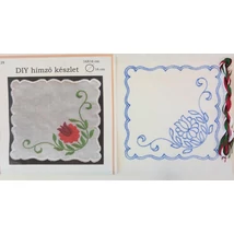 DIY hímző készlet, kézimunkával és cérnával 16 x 16 cm
