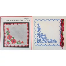 DIY hímző készlet, kézimunkával és cérnával 16 x 16 cm