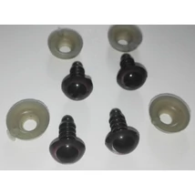 Biztonsági szem pupillás  barna 12 mm