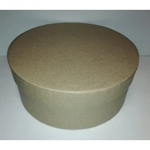 Kerek papírdoboz natur 17x7 cm