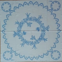 Előnyomott hímezhető kézimunka terítő - kalocsai minta 90X90 cm - 133