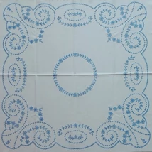 Előnyomott hímezhető kézimunka terítő - madeira mintás 90X90 cm - 71