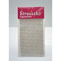 Öntapadós strasszkő ezüst 4mm