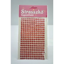 Öntapadós strassz piros 6mm