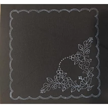 Fekete kalocsai minta (30X30 - 59)