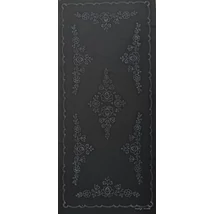 Előrajzolt hímezhető futó fekete alapon 40 x 80 cm -  matyó minta
