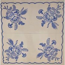 Előnyomott kézimunka (53X53 - 62)  pipacs, búzavirág