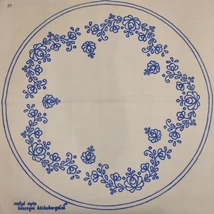 Előnyomott kézimunka 53X53 - 53/10 matyó