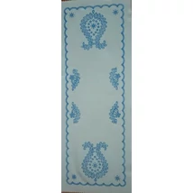 Előnyomott hímezhető kézimunka futó 25 x 65 cm - fehér hímzéses karádi minta