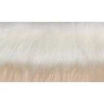Hosszú szálú műszőrme fehér színű 10 x 50 cm