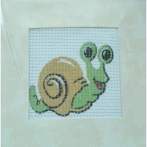 Gobelin cérnával és papírkerettel 6,5x6,5 cm