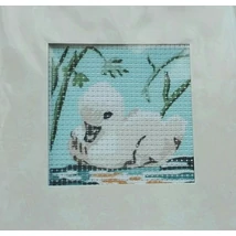 Gobelin cérnával és papírkerettel 6,5x6,5 cm