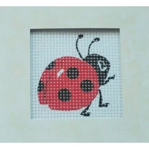 Gobelin cérnával és papírkerettel 6,5x6,5 cm
