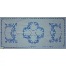 Előrajzolt hímezhető kézimunka futó 45 x 90 cm - ókalocsai fehér hímzéses minta
