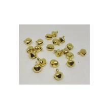 Mini csengettyű 0,8 cm kerek arany 20 db/csomag