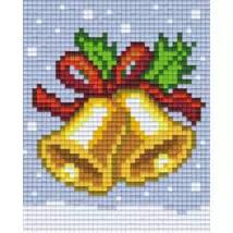 Karácsonyi harangok pixelhobby kirakó szett