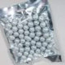 Csillámos ezüst hungarocell golyó 1 cm