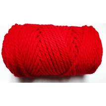 Szétfésülhető makramé rope fonal 3 mm piros