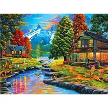 Festés számok szerint készlet fakerettel 40x50 cm
