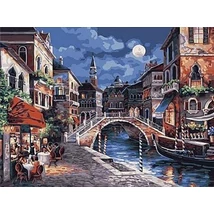 Festés számok szerint készlet fakerettel 40x50 cm
