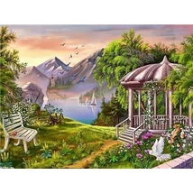 Festés számok szerint készlet fakerettel 40x50 cm