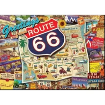 Route66 - Gyémántszemes kirakó - 30x40 cm - Kerek köves