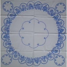 Előrajzolt hímezhető kézimunka terítő -   kalocsai minta 90 cm kerek - 83
