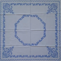 Előnyomott hímezhető kézimunka terítő - matyó minta 90x90 cm 