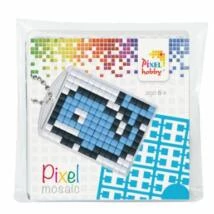 Pixelhobby kulcstartó 1 db - kék bálna