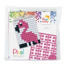 Pixelhobby kulcstartó 1 db - flamingó