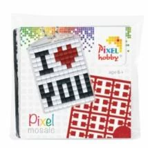 Pixelhobby kulcstartó 1 db - I love you