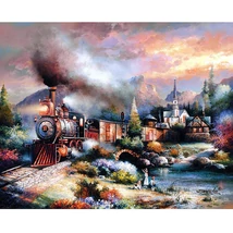 Festés számok szerint készlet fakerettel 40x50 cm