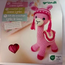 Amigurumi horgoló  szett - láma