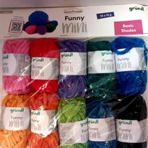 Zsenília fonal csomag 10 x 15 g élénk színek