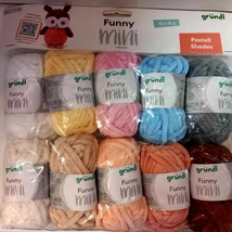 Zsenília fonal csomag 10 x 15 g pasztell színek