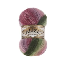 Angora Gold Batik 2527 lila - mályva - zöld